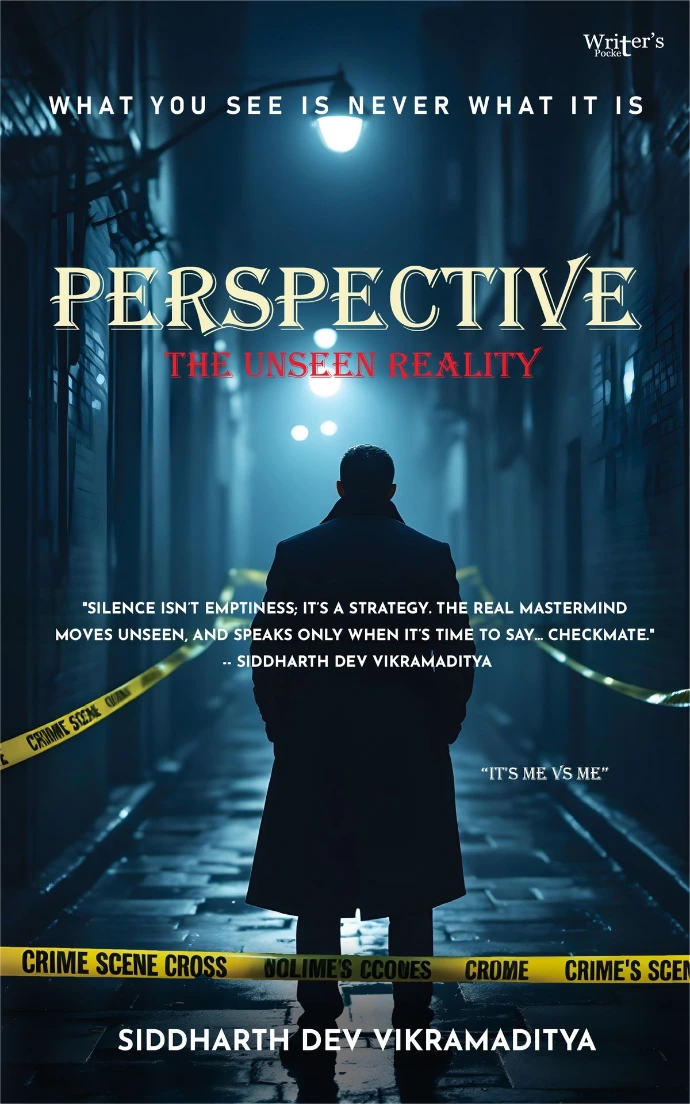 What if the truth is nothing but a well-crafted illusion? What if the real murderer walks free while someone else pays the price?  "Perspective: The Unseen Reality" is not just a crime thriller—it's a deep dive into the human psyche, where perception is everything and reality hides behind cleverly woven lies. With every page, the suspense thickens, secrets unfold, and the boundaries between right and wrong blur.  Written by Siddharth Dev Vikramaditya, this gripping novel takes you through a labyrinth of murder, manipulation, and mind games. Just when you think you’ve figured it out, a shocking twist changes everything.  If you're a fan of psychological thrillers with unpredictable endings, Perspective: The Unseen Reality is your next must-read.  Prepare to question every clue, suspect every motive, and doubt every perspective.